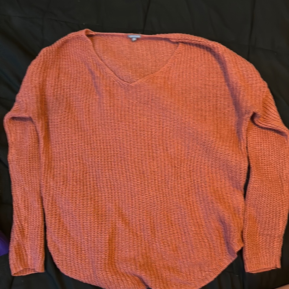 Charlotte russe light orange thin sweater size M